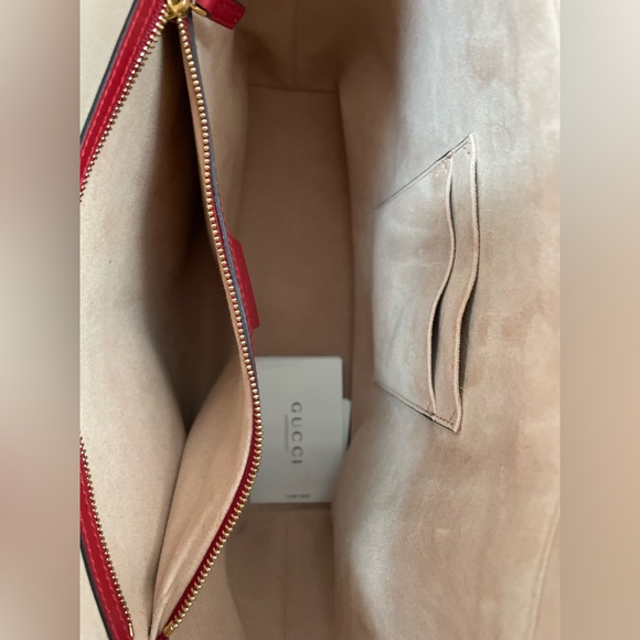 ** AUTHENTIC**Gucci GG Blooms Tote Multi Coated Canvas Fabric Bag - Picture 12 of 13